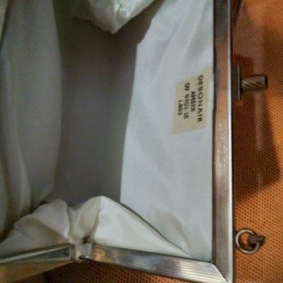 Debonair Amber Purce 1950 Silver Glitter Vintage Small Cluch Purce - Picture 2 of 4